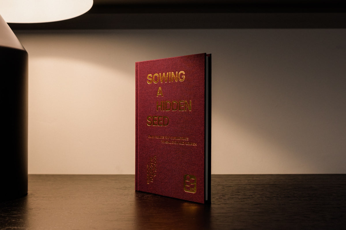 The marriage devotional standing upright in warm light